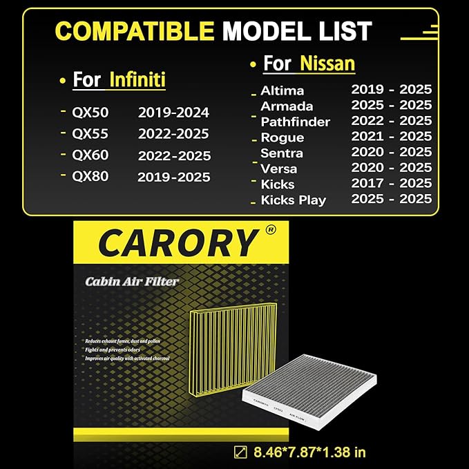 Cabin Air Filter w/Activated Carbon - Image 2