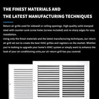 12x8 Vent Cover, Air Return Vent Cover, Flat Vent Cover, Rejillas De Aire - Image 5