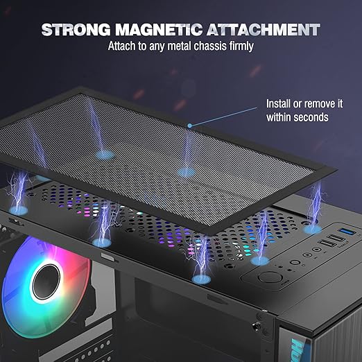 MoKo 400x300mm DIY PC Case Dust Mesh Filter, PVC Dustproof Magnetic Dust Filter - Image 6