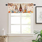 Fall Kitchen Curtain Set, Light Filtering Short Curtains Valance - Image 7