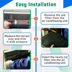 3 Pack Replacement Window Air Conditioner Foam Filter Pad Compatible - Image 6