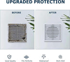 Air Vent ABS Louver Grille Cover 6 Inch, External Wall Vent Cover - Image 5