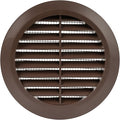 Brown 4" Inch Round Ventilation Grille by Unknown