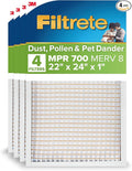 Filtrete 22x24x1 AC Furnace Air Filter, MPR 700, MERV 8, Tough on Pollen by Filtrete