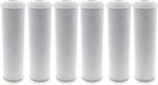 Tier1 10 Micron 10 Inch x 2.5 Inch | 6-Pack Whole House Carbon Block Water by Tier1