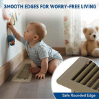 4" x 10" Floor Register Vent Covers 2-Pack, Walkable Powder-Coated Metal Vent - Image 3
