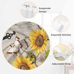 Farm Flowers Living Room Curtains 96 Inch Length, Window Curtains Tab Top - Image 6