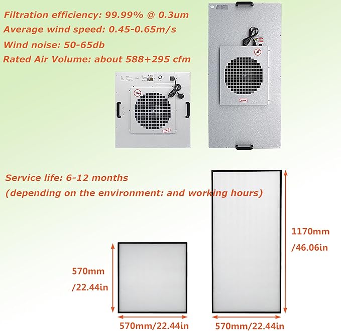 INTSUPERMAI Vertical Laminar Flow Hood Air Flow Clean Bench Workstation Lab - Image 4