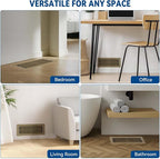 4" x 10" Floor Register Vent Covers 6-Pack, Walkable Powder-Coated Metal Vent - Image 7