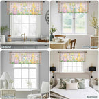 Happy Easter Sheer Valances for Windows 60"x18", Light Filtering Kitchen - Image 5