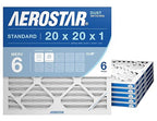 Aerostar 20x20x1 MERV 6 Air Filter, Actual Size, Air Conditioning & Furnace by AirFiltersDelivered