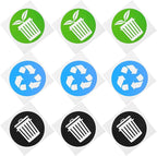 Zerodeko 12pcs Garbage Sorting Stickers - Image 7
