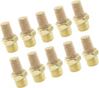 10 Pack 1/8" Male Thread Pneumatic Brass Exhaust Muffler Filter Air Pneumatic - Image 5