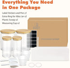 Glass Storage Jars Set Elegant Containers - Image 7