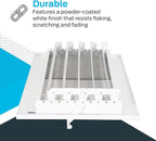 EZ-FLO 16 x 6 Inch White Air Vent Cover - Image 5