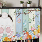 Easter Curtain Valances for Windows, Kitchen Valance Window Treatment, Spring - Image 7