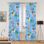 2 Panel Kitchen Cafe Curtains, Desert Landscape Sunlight Filtering Nature Air - Image 2