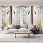 Easter Window Curtains 72 Inch Long 2 Panel Set, Rod Pocket Long Curtains & - Image 7