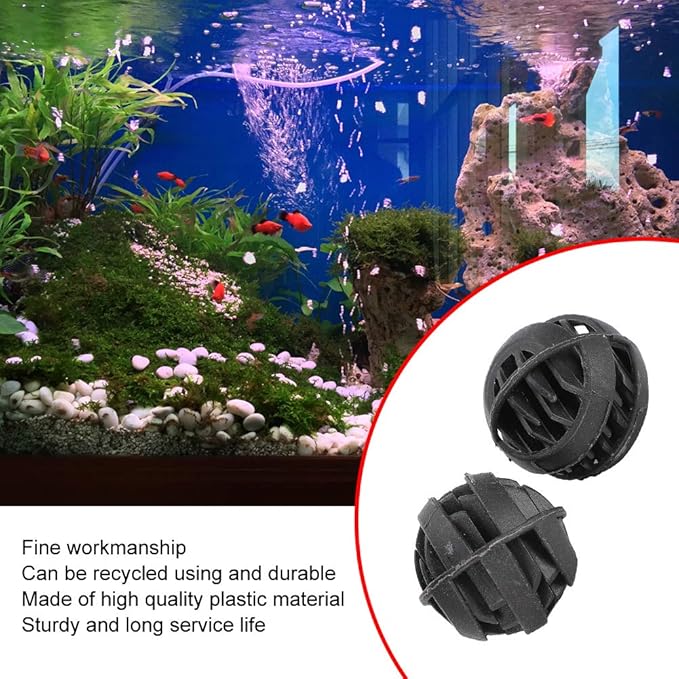 30 Pack Biofiltration Filter Balls, Removes and Nitrites, Reusable Plastic - Image 4