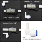 Water purifier globe valve, straight through 1/4 "FPT pipe quick collection - Image 7