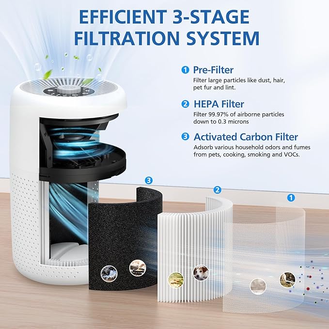 4 Pack P60 Replacement Filter Only Compatible - Image 3