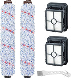 Lemige 2 Pack Multi-Surface Brush Roll 1868 + 2 Pack Vacuum Filter 1866 by Lemige