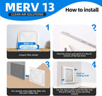 12x20x1 Air Filter, MPR 1900 & FPR 10, MERV 13 Pleated Air Filter - Image 4