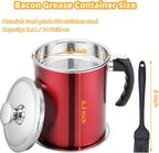 Kaemi 2.2L / 74OZ Bacon Grease Container - Image 5