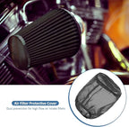 Universal Air Filter Cover, Air Filter Protective Cover Black Car Cold Air - Image 2