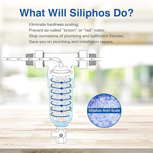 SimPure DC5S 40 Micron Spin Down Sediment Filter, Reusable Whole House Sediment - Image 2