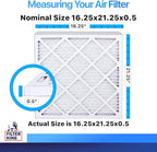 Filter King 16.25x21.25x0.5 Air Filter | 4-PACK | MERV 8 HVAC Pleated A/C - Image 2