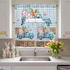 Swag Valance Curtains, Easter Truck - Image 4