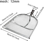 Leaking Soil Shovel Filter Stainless Steel Sieve 4mm/6mm/8mm/12mm Mesh Sifting - Image 6