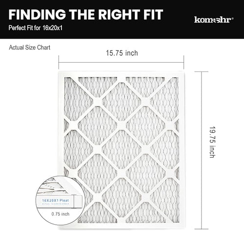 16x20x1 Air Filter MERV 8, HVAC/Furnace AC Filter Replacement, Dust - Image 2