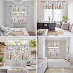 Kitchen Curtains Tiers and Valance Set of 3, Easter Light Filtering Window - Image 7