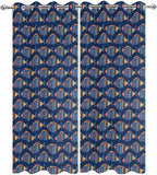 Fish Outdoor Curtains for Patio Vintage National Wind Fish Blue Waterproof - Image 9