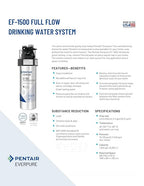 Pentair Everpure EF-1500 Full Flow Drinking Water System, NSF Certified to - Image 4