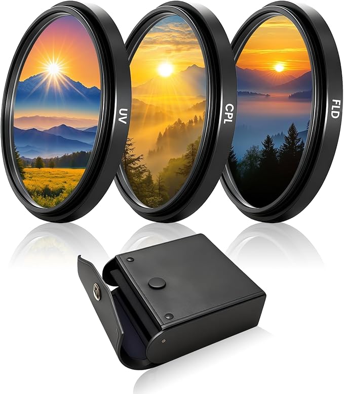 77mm UV-CPL-FLD Lens Filter Kit 3 Piece by WOKYO