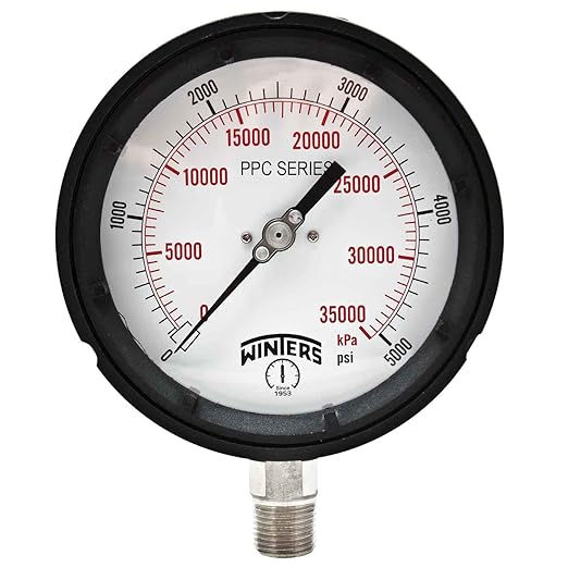 Winters PPC Series Phenolic Dual Scale Process Pressure Gauge by Winters+Instruments