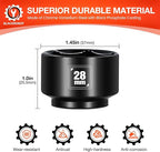 BLACKROBOT 28mm Low Profile Oil Filter Socket, 3/8" Drive 6-Point Oil Filter - Image 2