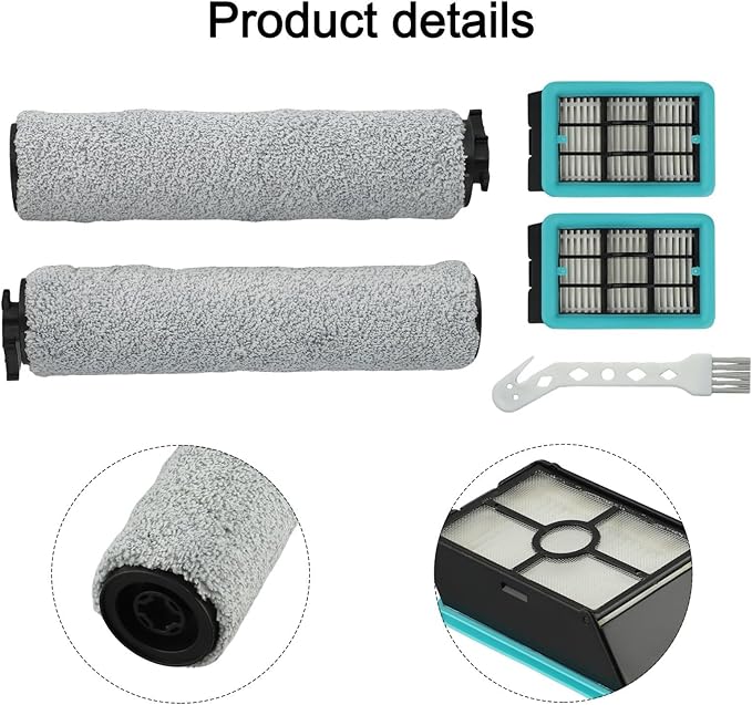 Replacement Vacuum Brush Roller Filter Set Compatible - Image 3