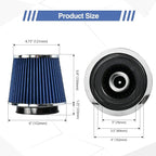 Universal Clamp On Air Intake Filter fits 3 In /3.5 In /4 In Three Different - Image 2