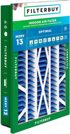 Filterbuy 16x25x5 Air Filter MERV 13 Optimal Smoke & Allergy Defense, by Filterbuy