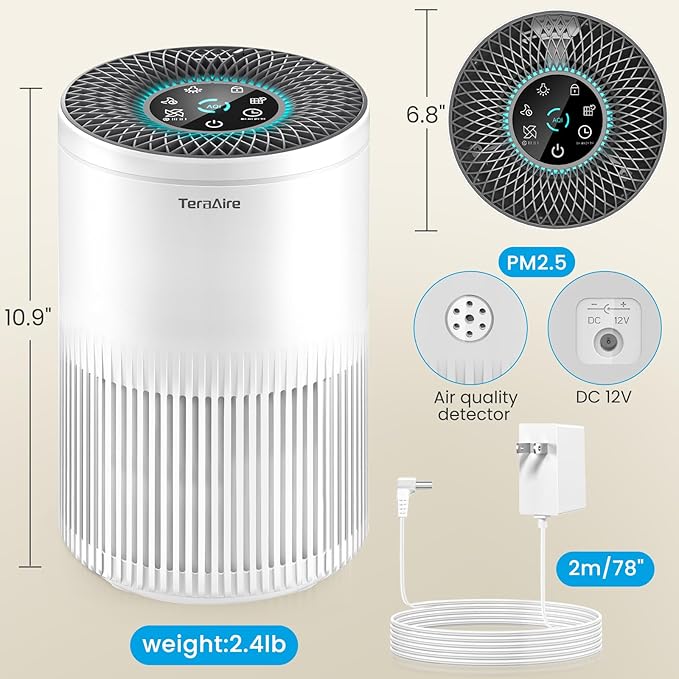 Air Purifiers for Bedroom Home, Air Purifier - Image 7