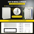 VEVOR NEMA Steel Enclosure, IP66 Waterproof & Dustproof, Outdoor/Indoor - Image 6