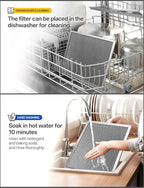 WA6500 QT20000 BPQTF B-roan Stove Hood Vent Filter 11.25"x11.25"x0.38" Aluminum - Image 8