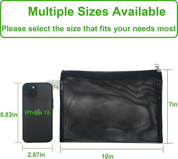 10 Pcs 10" x 7" Aquarium Filter Media Bags, Fish Tank Media Mesh Filter Bags - Image 5