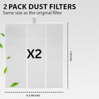 HAMARA Nail Dust Collector Replacement Filters 2 Pack – Reusable 6x7 Inch - Image 2