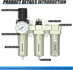 Heavy Duty Industrial Grade 1/2" NPT 3 Stage Air Drying System, Coalescing - Image 4