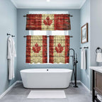 Kitchen Curtains Tiers and Valance Set of 3, Canada Light Filtering Window - Image 9